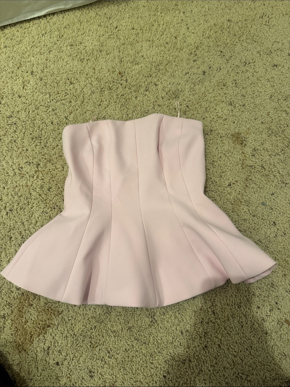 Zara pink peplum top